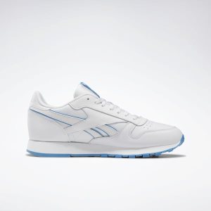 Adidasy Męskie Reebok Classic Leather Niebieskie/Białe PL 21ICETB